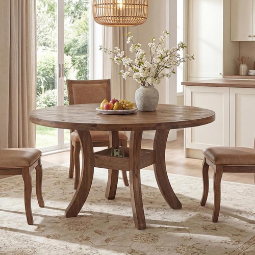120cm round solid wood dining - round,