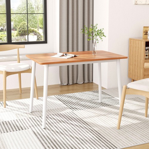 Modern wooden dining table - dining,